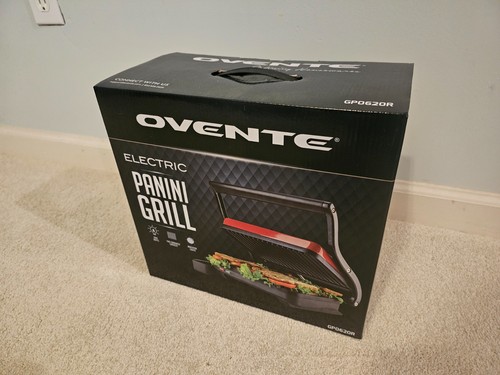 Ovente gp0620r 1000w panini - ovente,