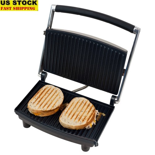 Silver panini press electric - panini,