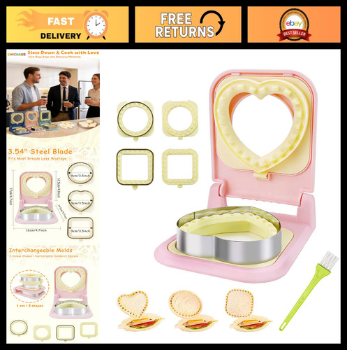 Crustless sandwich - 3-in-1,