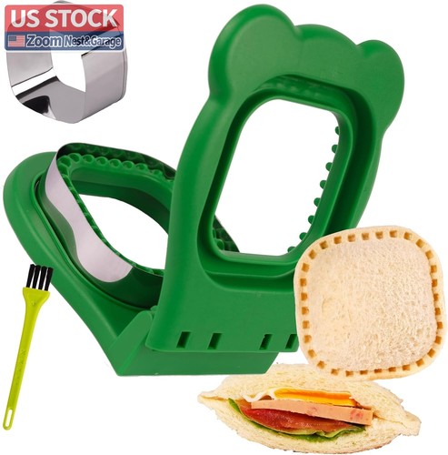 Stock green sandwich cutter - green,