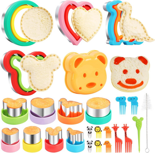 Piece sandwich cutter set - 25-piece,
