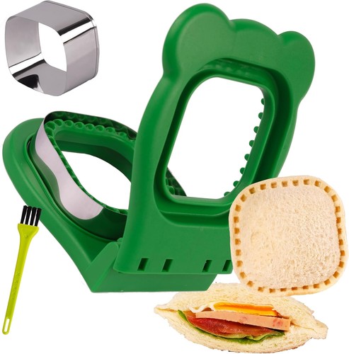 Green square shaped crustless